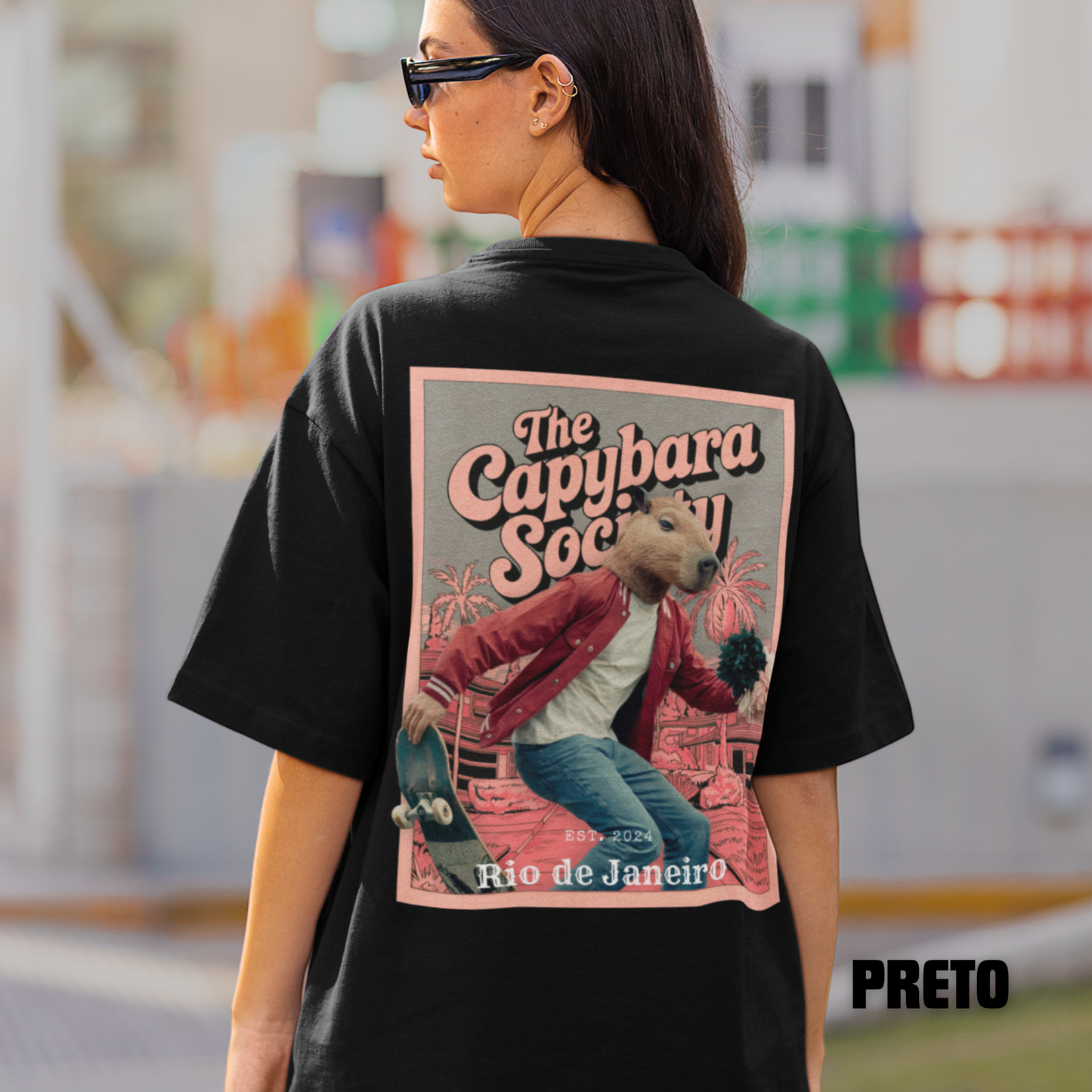 Camiseta Capivara Skatista "Rebels Against the Mainstream II" | Estilo Urbano e Alternativo | Streetwear Unissex