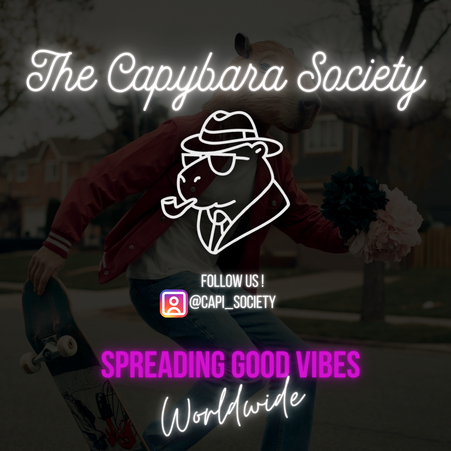 Camiseta Capivara Skatista "Rebels Against the Mainstream II" | Estilo Urbano e Alternativo | Streetwear Unissex