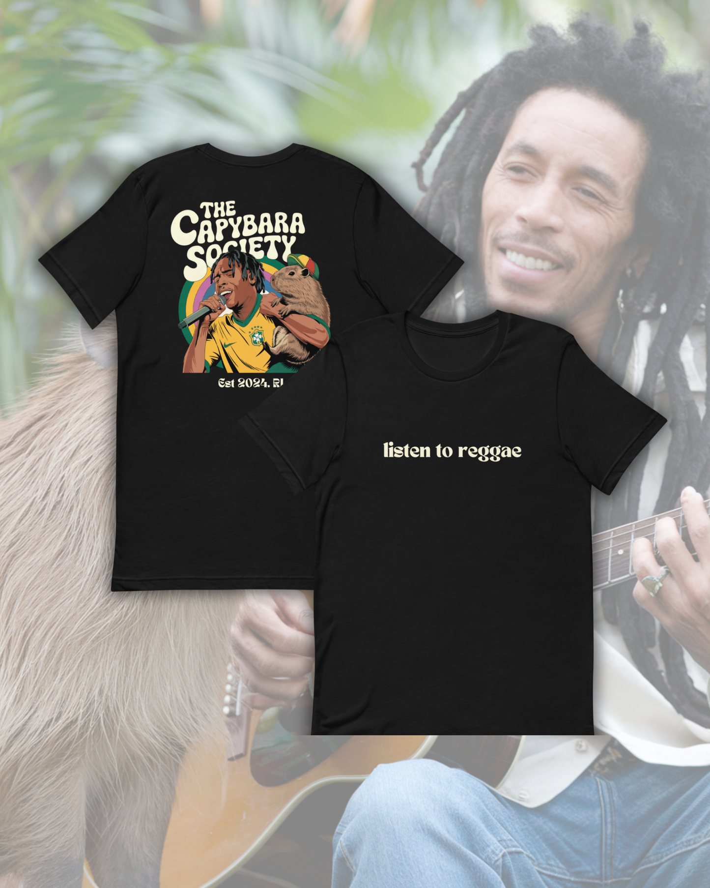 Camiseta Listen to Reggae.