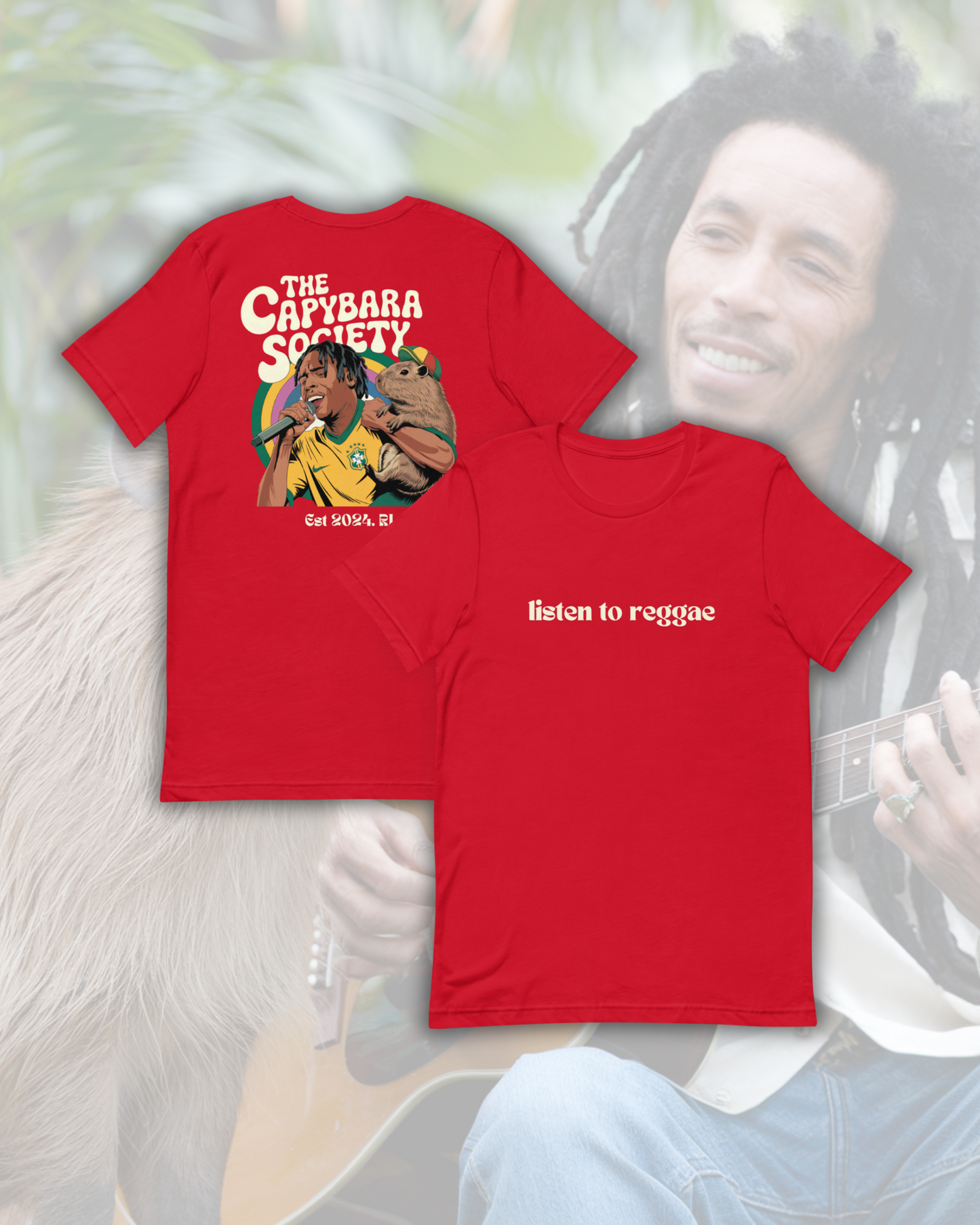 Camiseta Listen to Reggae.