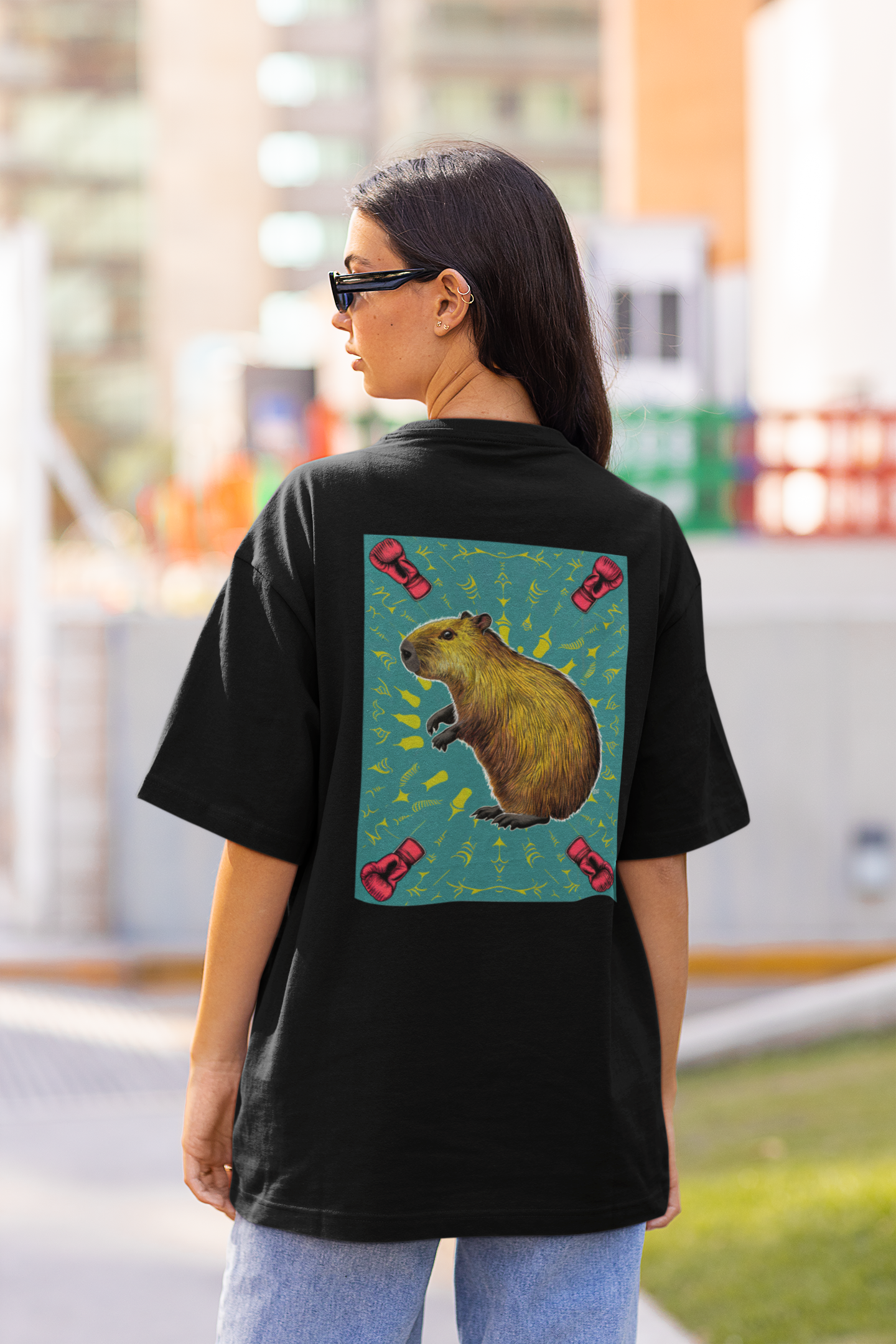Capybara Boxer Oversized T-Shirt