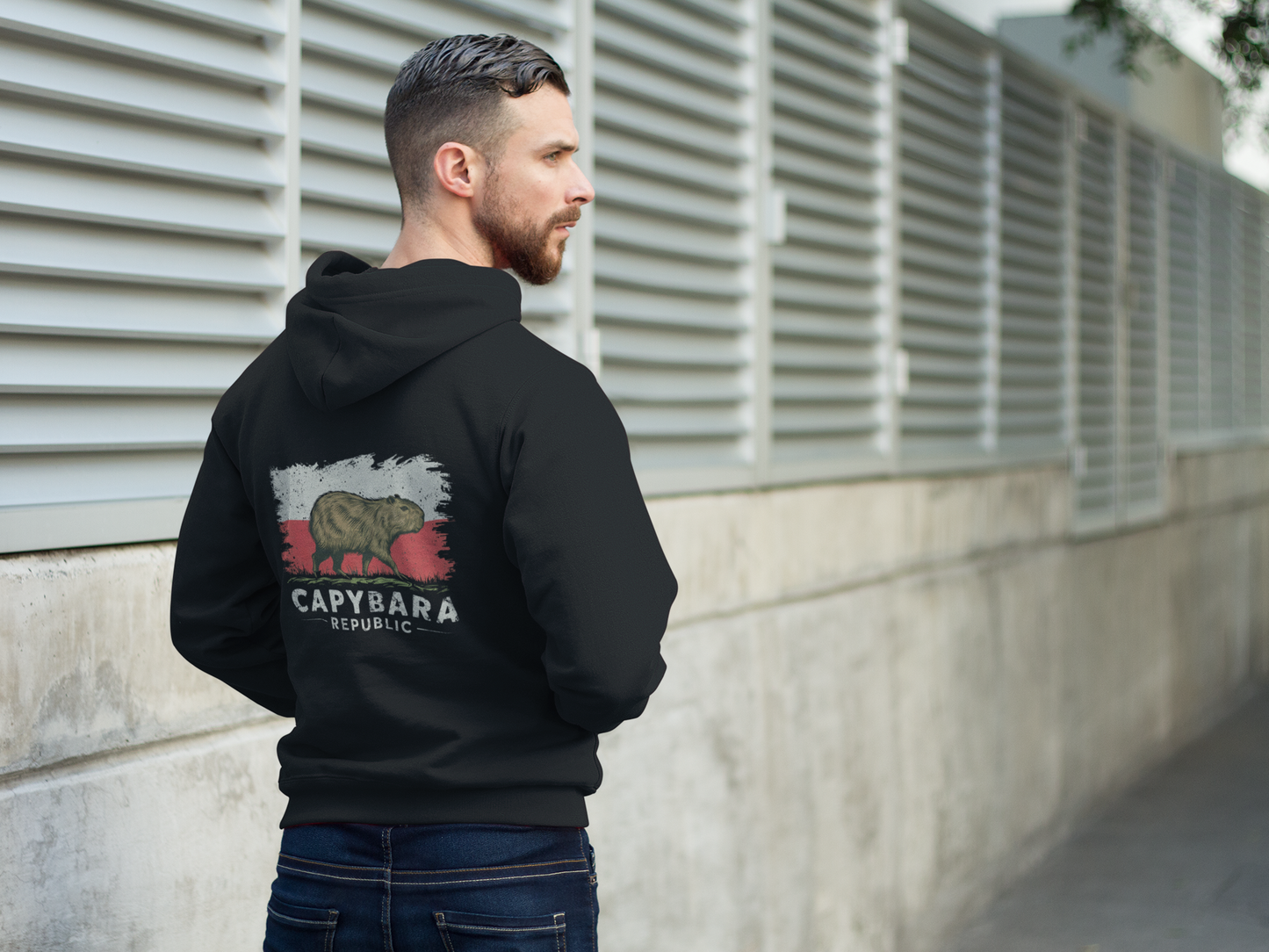 Moletom Preto Unisex Capybara Republic