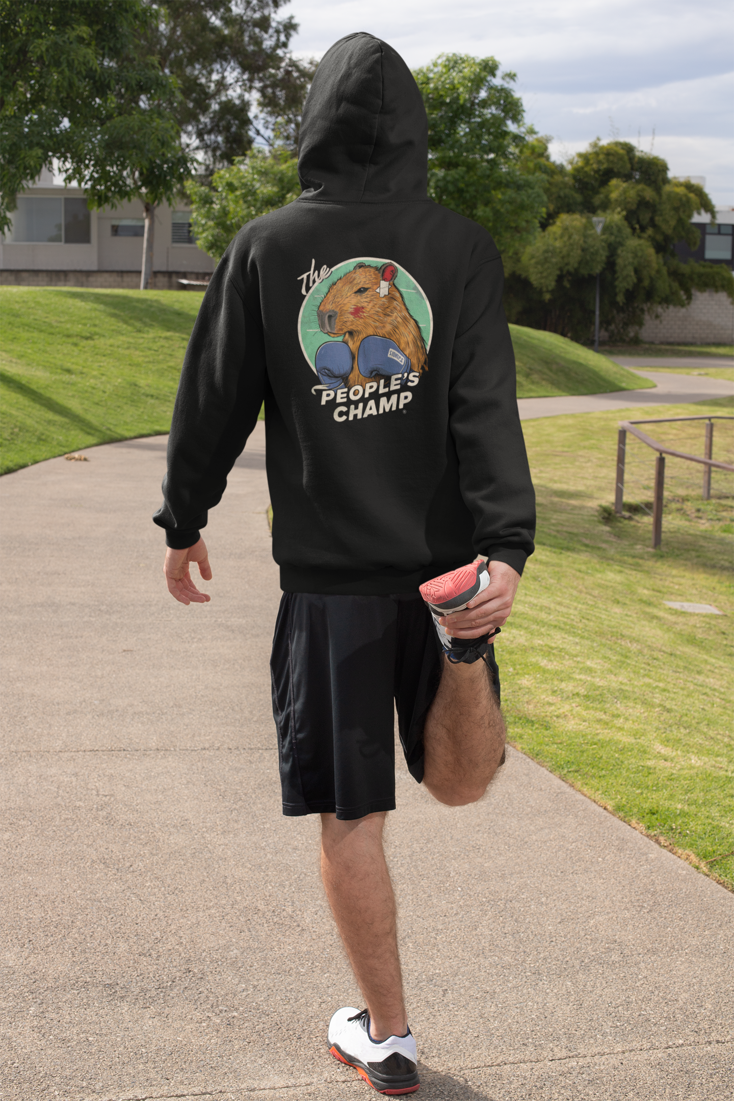 Moletom Preto Boxer Capybara The People's Champ