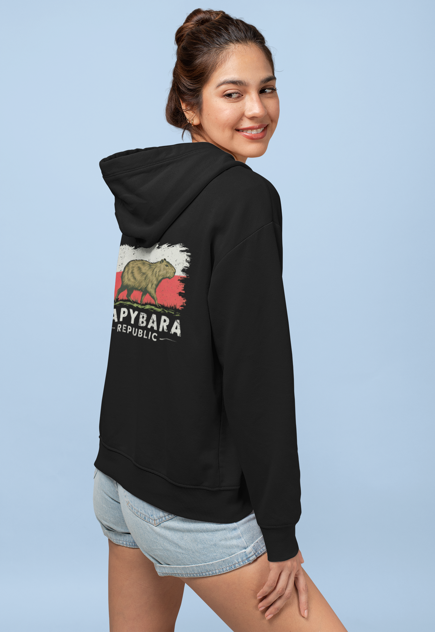 Moletom Preto Unisex Capybara Republic