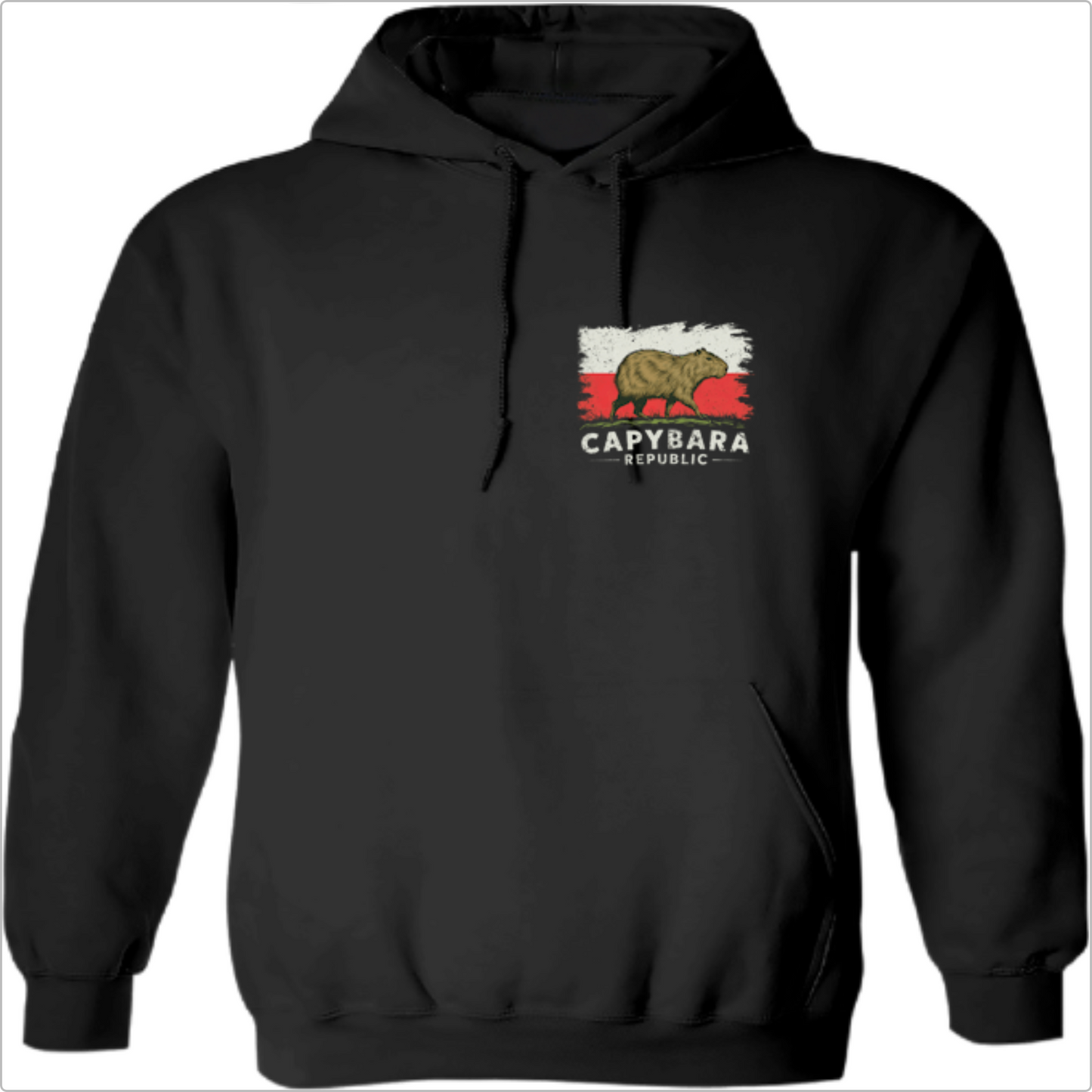 Moletom Preto Unisex Capybara Republic
