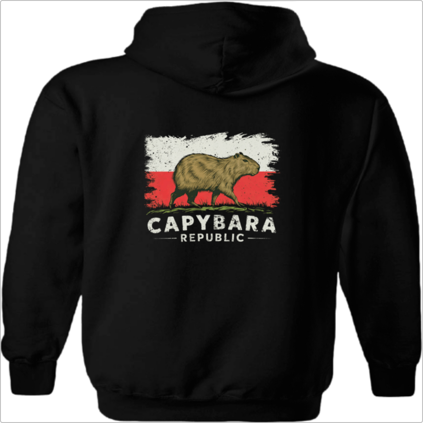 Moletom Preto Unisex Capybara Republic