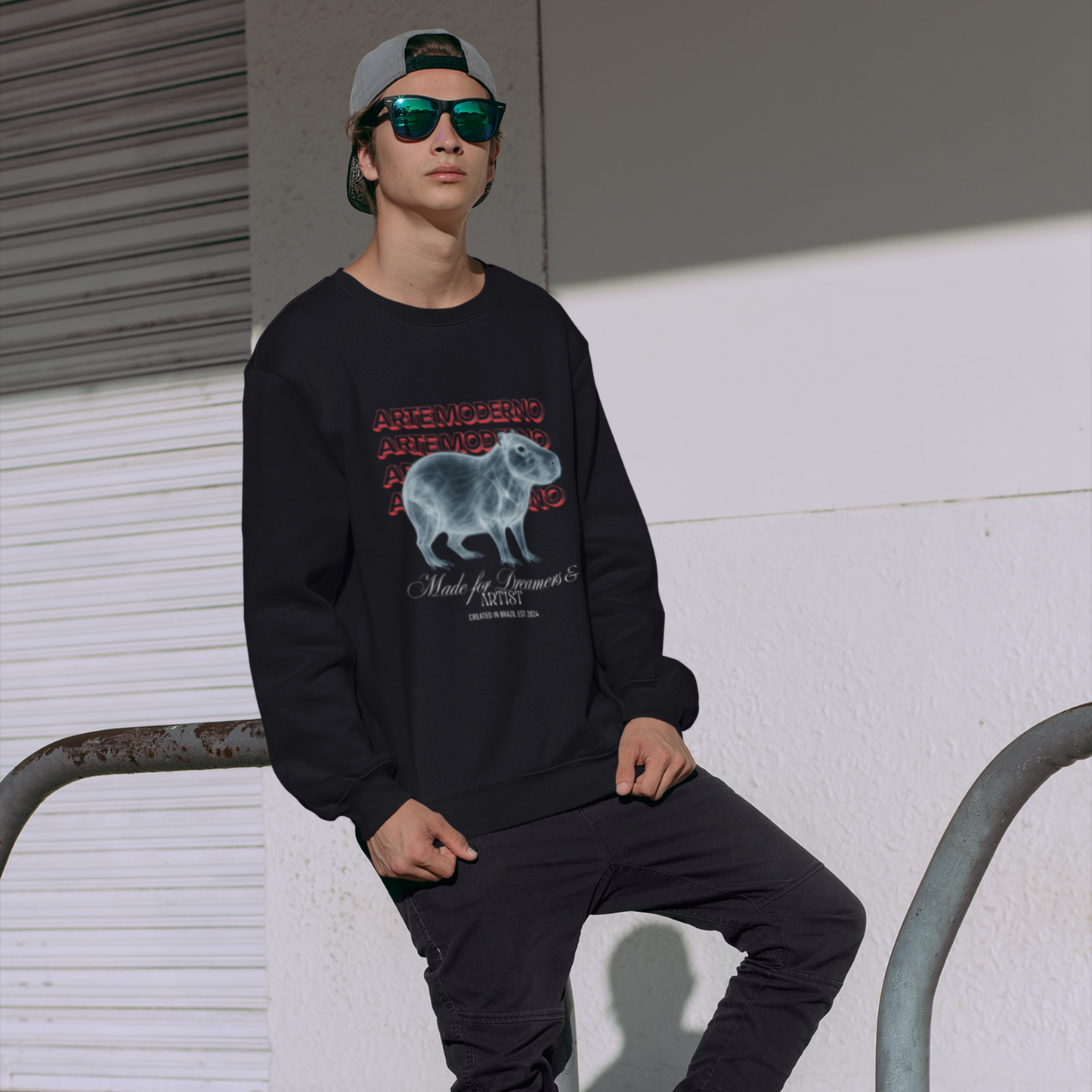 Moletom Capivara Arte Moderna – Estilo Urbano Confort Premium