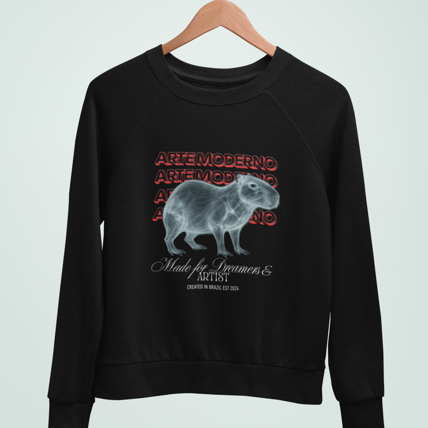 Moletom Capivara Arte Moderna – Estilo Urbano Confort Premium