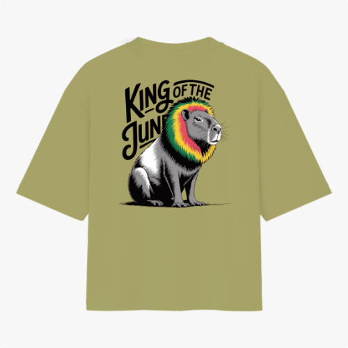 Blusa Capivara Reggae – “King of the Jungle” – Estilo Urbano Vintage