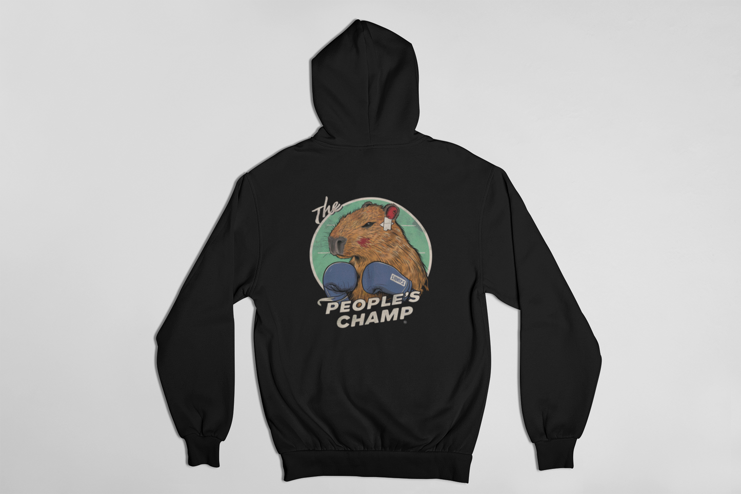Moletom Preto Boxer Capybara The People's Champ