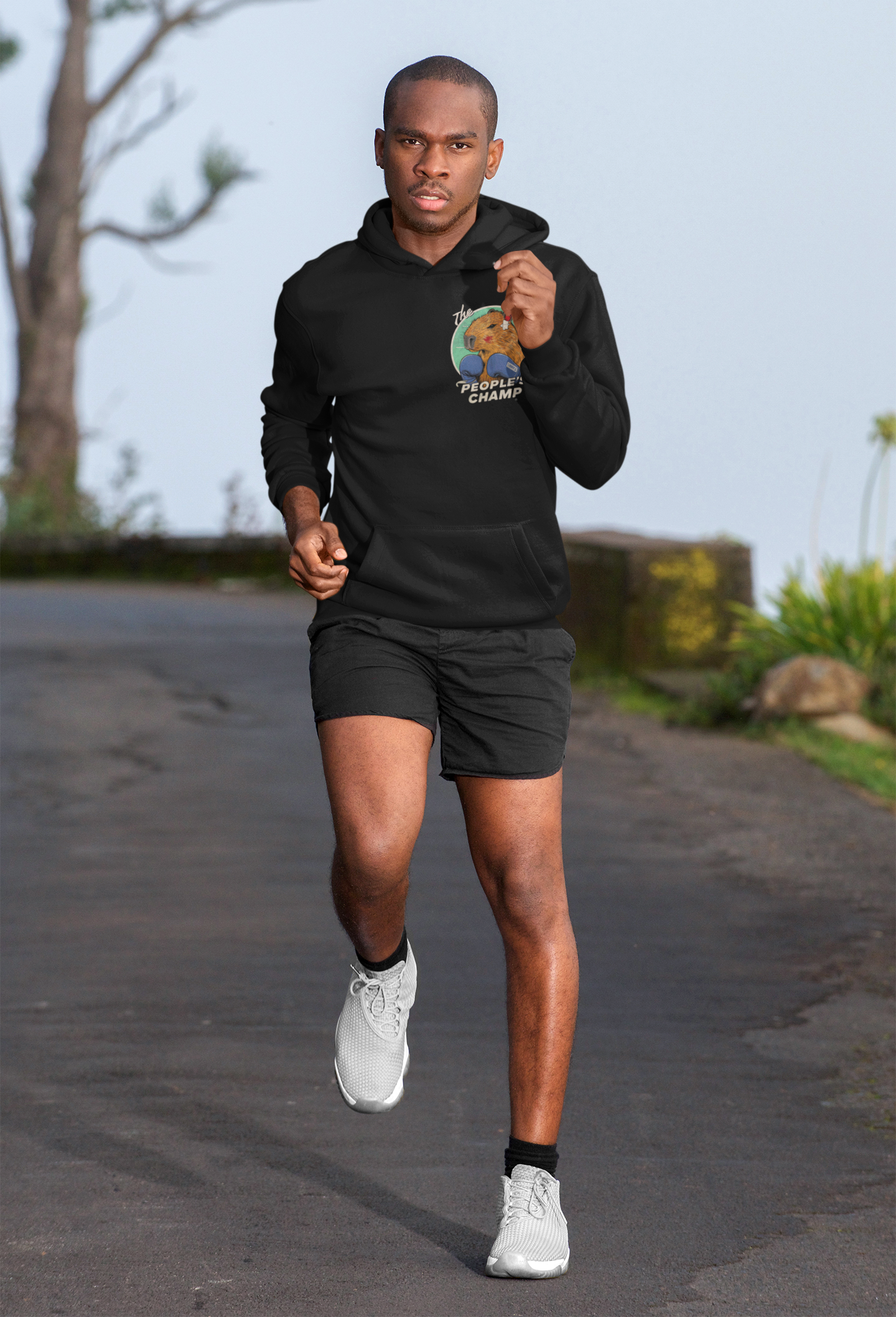 Moletom Preto Boxer Capybara The People's Champ